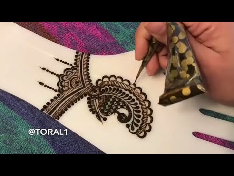 simple and stylish henna