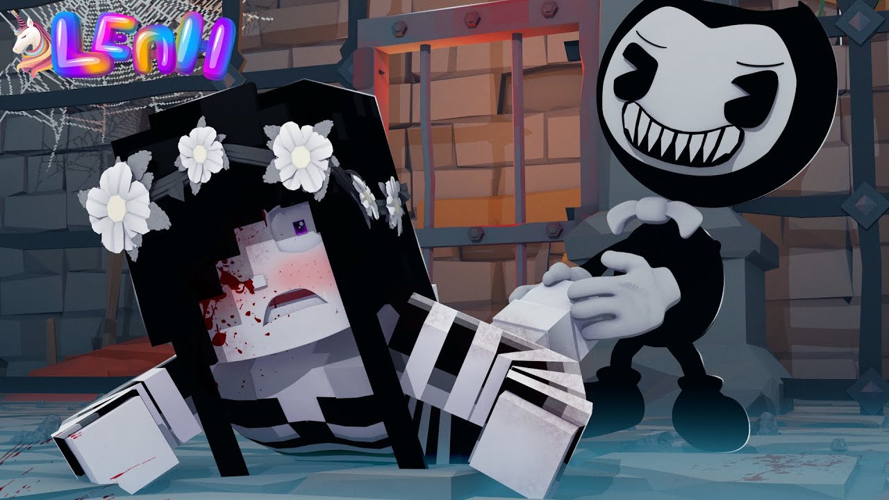 Little Leah's FAILED ESCAPE FROM BENDY AND TEH INK MACHINE.. Minecraft