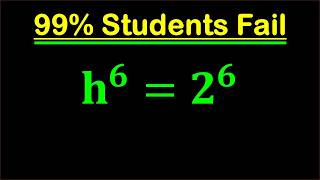 Solving A Harvard University Entrance Exam Find H?