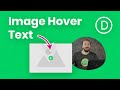 How To Replace The Divi Image Hover Overlay Icon With Text