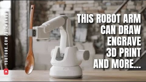 HUENIT: ARM ROBOT WITH A.I. CAMERA, THAT CAN ENGRAVE, DRAW, & 3D PRINT | Kickstarter | Gizmo-Hub.com
