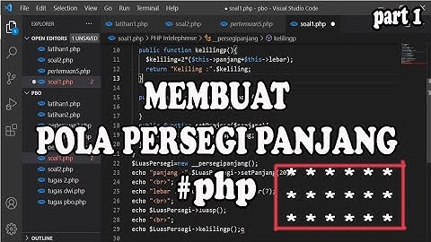 PHP|Membuat pola persegi panjang