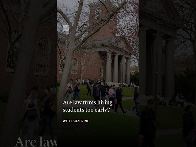 Are law firms hiring students too early? | FT #shorts