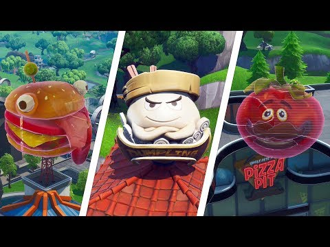 Video: Kepala Tomato Holografik Fortnite, Kepala Durr Burger, Lokasi Kepala Dumpling Dijelaskan