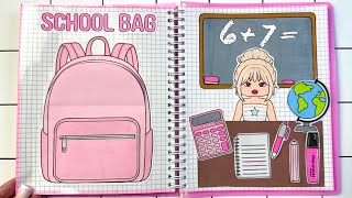 🌸paper diy🌸 ROBLOX School Bag✏️🎒+ tutorial 종이놀이 로블록스 백 투 스쿨