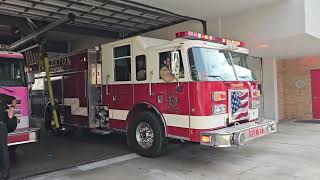 Fullerton Fire Department Engine 1 and Deputy 1 Responding 