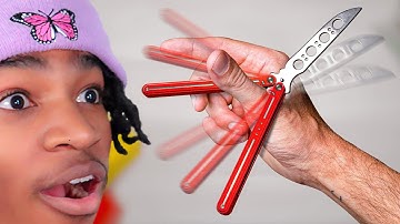 Trilzo Learns Butterfly Knife Tricks with No Experience