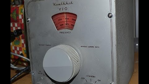 Demonstration of the Heathkit VF 1 Variable Frequency Oscillator