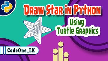 How to draw star shape using Python Turtle - CodeOne LK