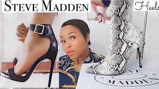 el centro comercial Encarnar herir STEVE MADDEN HEELS TRY ON HAUL ! | STEVE MADDEN REVIEW | SHARONC - YouTube