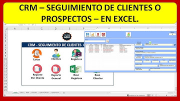 👉 CRM en Excel - Seguimiento de CLIENTES o PROSPECTOS | Base de Datos de Clientes en Excel.