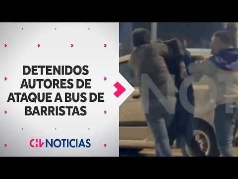 EXCLUSIVE: Footage of the arrest of the alleged perpetrators of the attack on a bus of Colo-Colo ...