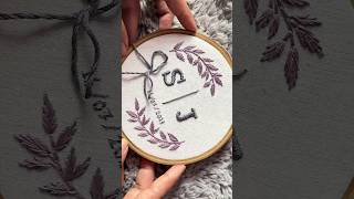 How to embroider letter #embroidery #art #shorts