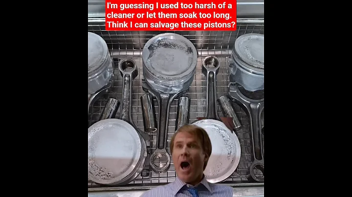 Did I mess up these pistons or are they salvageable? | #shorts #f100 #pistons #automobile #mechanic