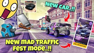 New mad traffic fest mode😱New car😍Extreme car driving simulator new update🔥 screenshot 5