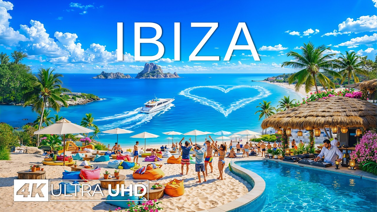 [4K] Ibiza 2026 🇪🇸 Sun-Kissed Shores, Clear Lagoons & Vibrant Mediterranean Views Aerial Views
