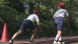 小学校で体力測定「まだ暑さに慣れていない子も」熱中症対策のため約15分に1回「水分補給の時間」名古屋・東区 東桜小学校