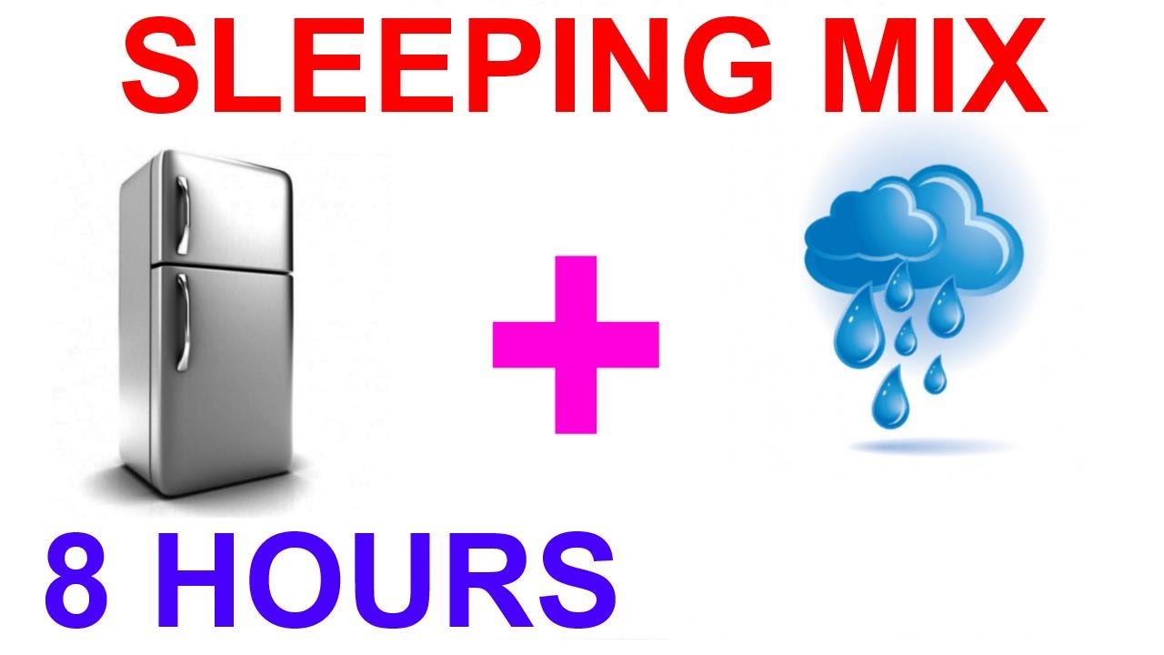 №27 Sound of refrigerator, sound of rain - 8 hours Sleep sounds. Sounds for sleep. Sleep noise. ASMR
