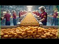 Mcdonalds nuggets mega factory processing millions of nuggets with modern technology