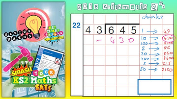 2018 KS2 Maths SATS Paper 1 Q22 Arithmetic