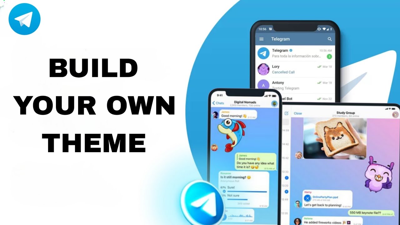 How To Build Your Own Theme On Telegram App - YouTube
