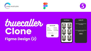 Mobile app design in FIGMA 2 | Verify OTP, Registered Users| User Detail | TrueCallerClone | Part 5