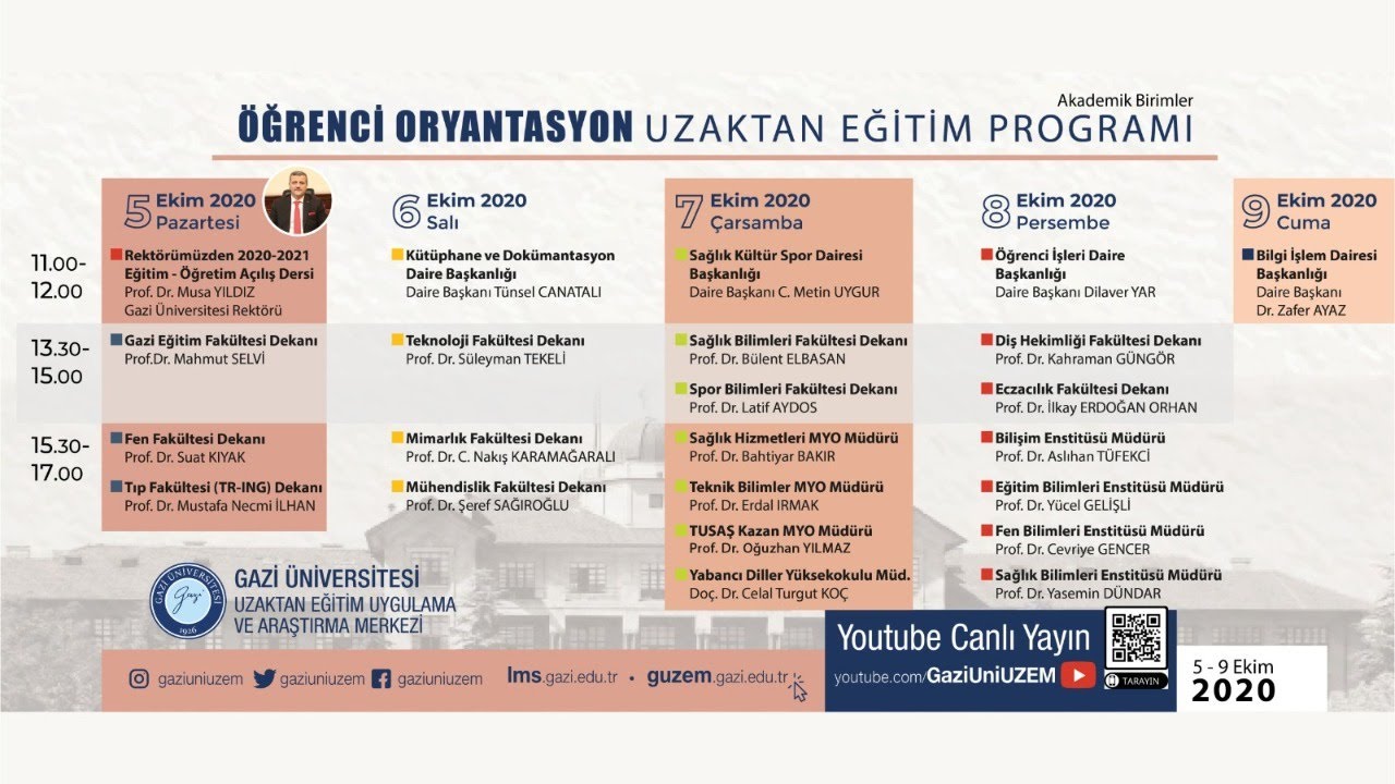 ogrenci isleri daire baskanligi ogrenci oryantasyon programi youtube