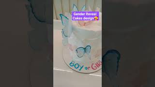  Gender Reveal Cake design.