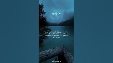 سورة الشورى | القارئ : مشاري راشد العفاسي | #alquran #راحة_نفسية #fypシ゚viral 