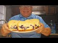 como hacer panque relleno con blueberry