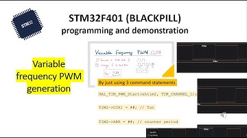 STM32 Blackpill || Variable frequency PWM generation || cubeide || just for beginners :)