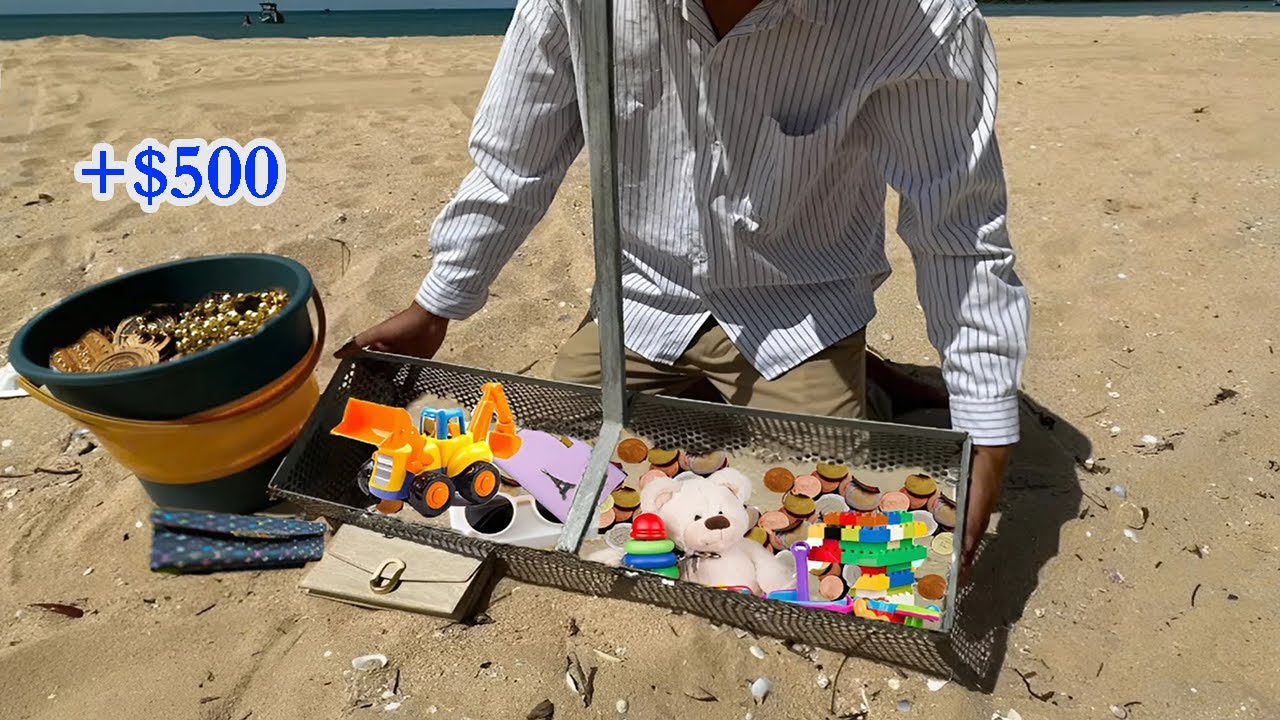 Beach Clean Up For Hidden Gold: Made $500 from Trash I Picked Up. - YouTube