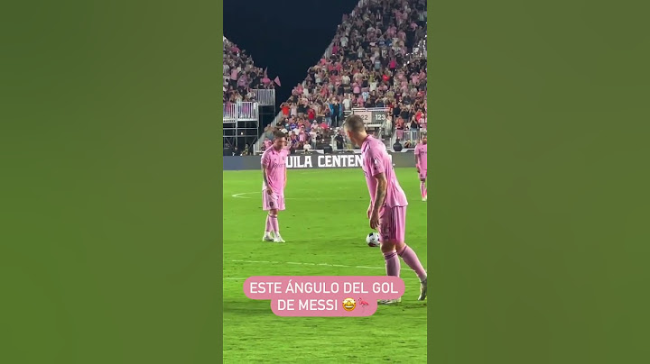 Así se vio el primer gol de Messi con el Inter Miami desde la cancha #shorts ESPN Deportes vía @espn