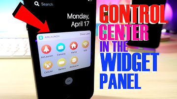 CONTROL CENTER IN THE WIDGET PANEL? NO JAILBREAK FREE FULLY WORKING ON IOS 10