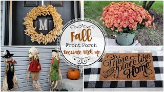 🍂 DIY FRONT PORCH MAKEOVER ON A BUDGET\/FALL DECORATING IDEAS MODERN FARMHOUSE STYLE\/PORCH DIY(2020)🍁