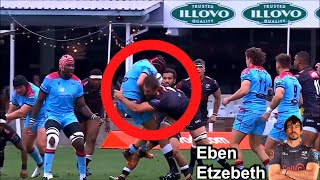 Review Eben Etzebeth AMAZING Debut for the Sharks | Sharks vs Glasgow Warriors