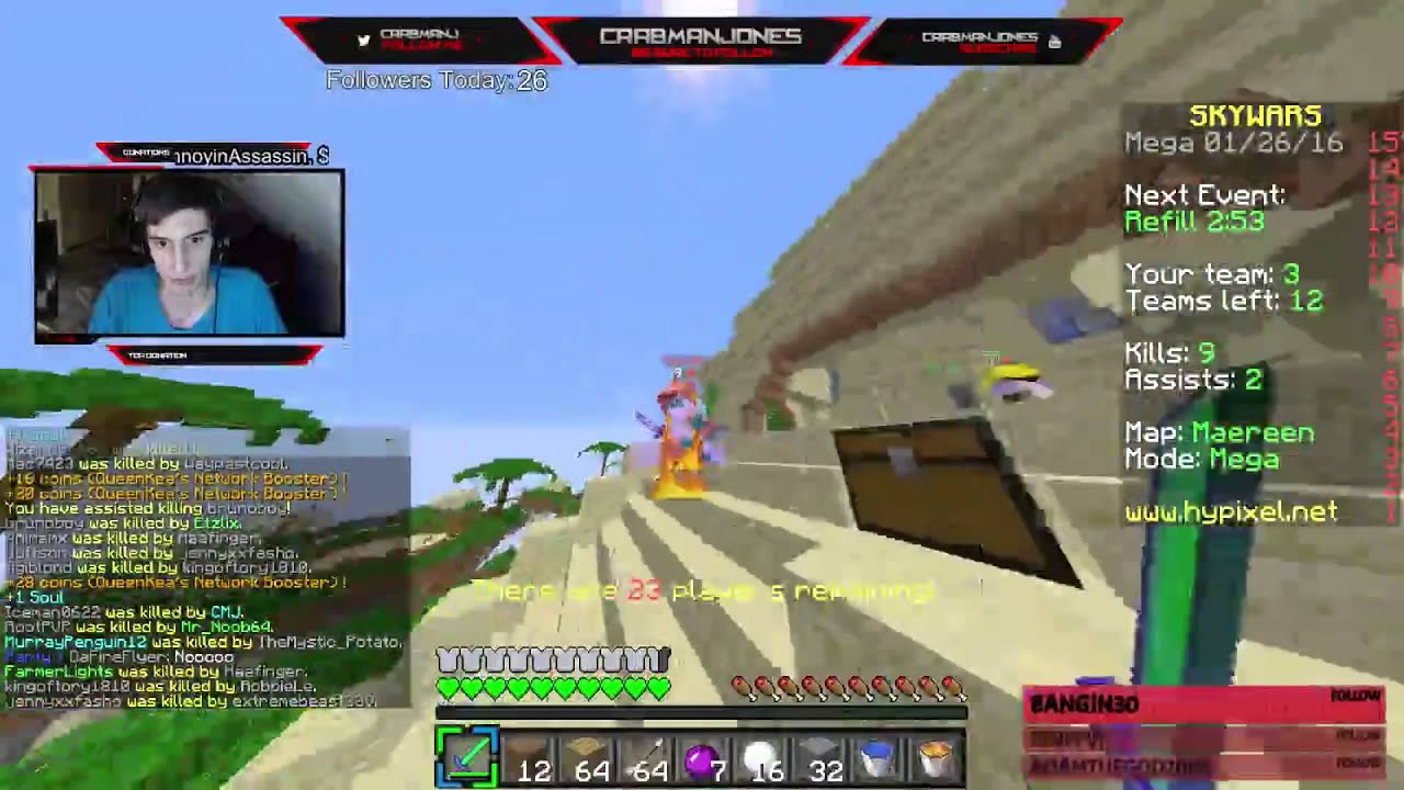 HYPIXEL MEGA SKYWARS - 13 KILL RAMPAGE!