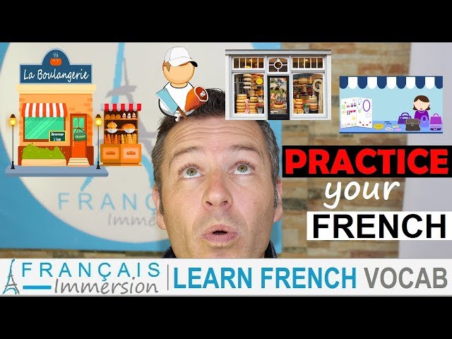 Learn French - Shop Names (les magasins) - Vocabulary lesson 