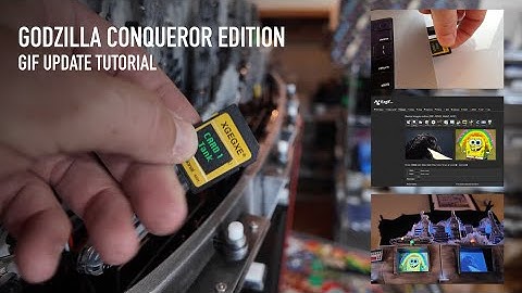 Godzilla Conqueror Edition Pinball Topper - Screen GIF Tutorial