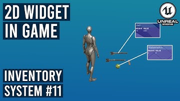 2D Widget with Dynamic Line in Unreal Engine 5.3 - Inventory System #11 #ue5