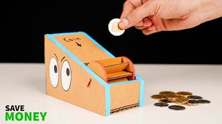 How to Make a Coin Bank from Cardboard | Easy DIY Money Bank