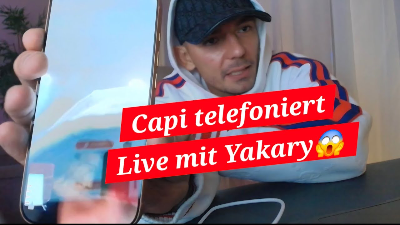 Capital bra telefoniert Live mit Yakary?!😱❗️Capi ist leicht angetrunken🫣🤣(1/2)
