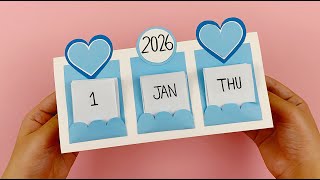 How To Make A Paper Calendar For 2026  New Year Calendar Diy