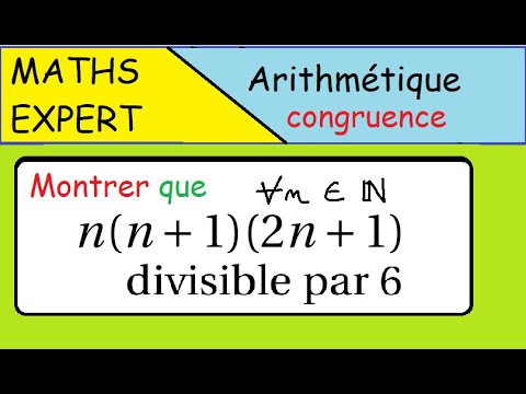 Congruences Maths Expertes   Pour tout n nn1n2n1 est divisible par 6