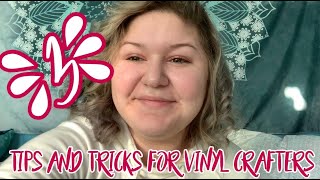 3 Tips and Tricks for Vinyl Crafters + Giveaway Drawing