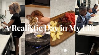 Spend the day with me | realistic + mom of 4 + breakfast + grocery shopping &amp; cleaning