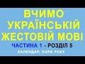 Відеословник жестової мови. Частина 1, розділ 5