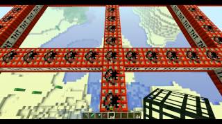 TNT spawner blown up mid air Minecraft 1.4.7