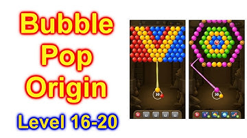 Bubble Pop Origin Game Level 16-20 How To Play