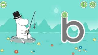 Reading with moomin ABC Tracing Game learning by Rooplay screenshot 5